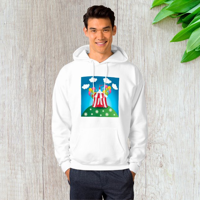Röd cirkus tält herr hoodie (Skapare uppladdad)