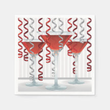 Röd cocktail och ribbon