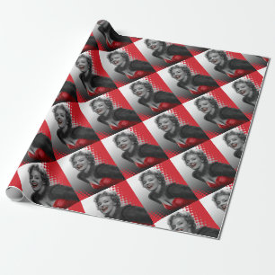 Röd CONJO2 pricker Marilyn ZAZZ Presentpapper