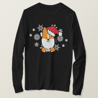 Röd CorgiSanta skjorta Tee Shirt
