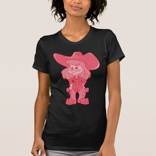 Röd Cowgirl Tee Shirt (Framsida)