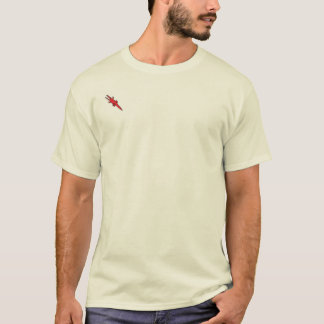 röd croc som beklär 3 t shirt