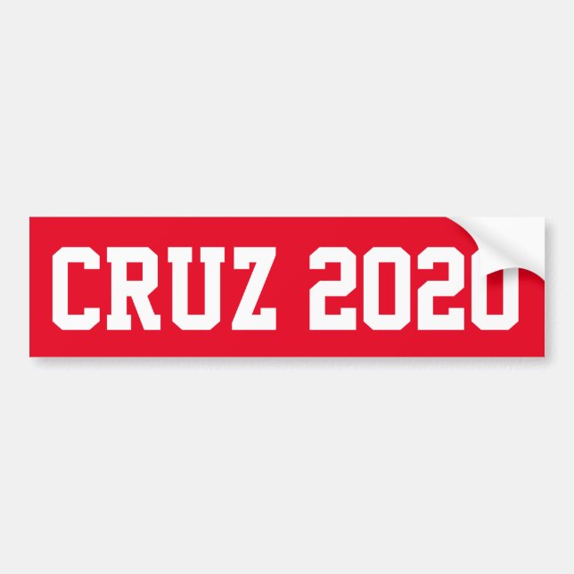 Röd CRUZ 2020 - Bildekal (Framsidan)