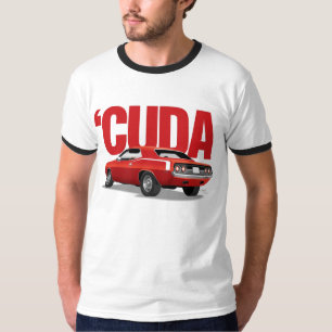 Röd 'Cuda baksida med text Tröja