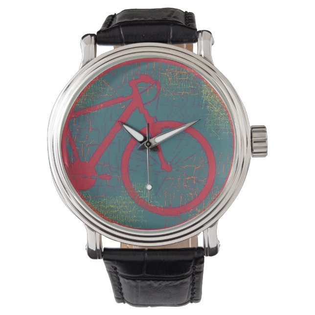 röd cykel armbandsur (Framsida)