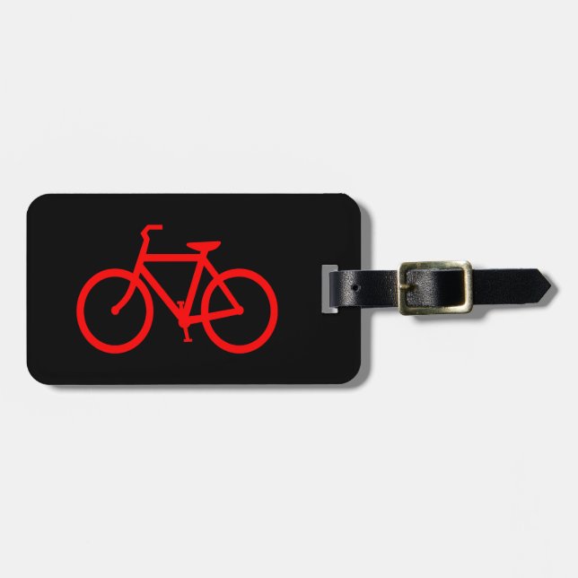Röd cykel bagagebricka (Horisontell Framsida)