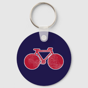 röd cykel/cykel nyckelring