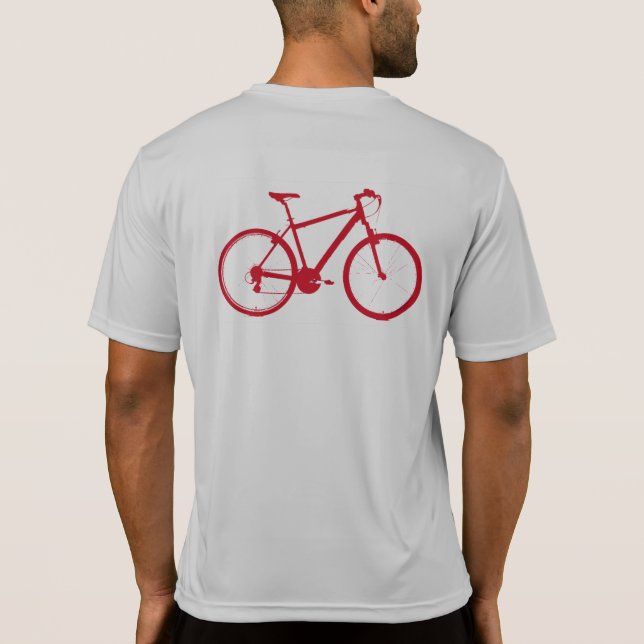 röd cykel/cykel t-shirt (Baksida)