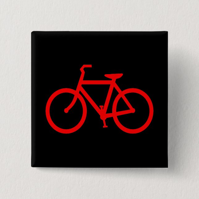 Röd cykel knapp (Framsida)