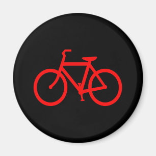 Röd cykel magnet