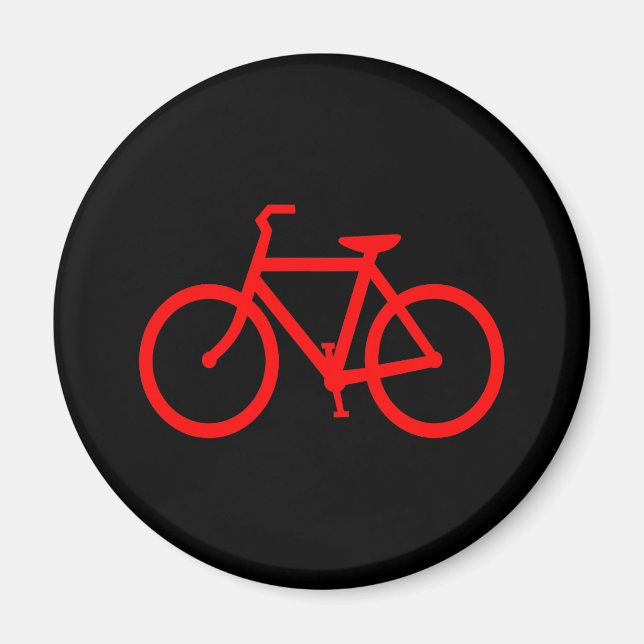 Röd cykel magnet (Framsidan)
