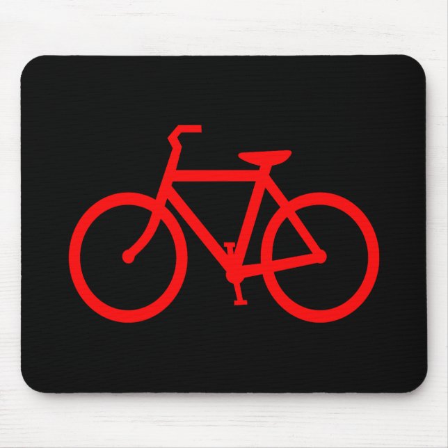 Röd cykel musmatta (Framsidan)