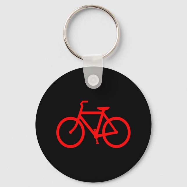 Röd cykel nyckelring (Framsida)