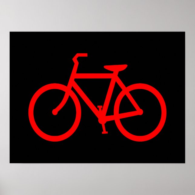 Röd cykel poster (Framsidan)