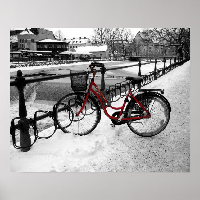 Röd cykel poster (Framsidan)