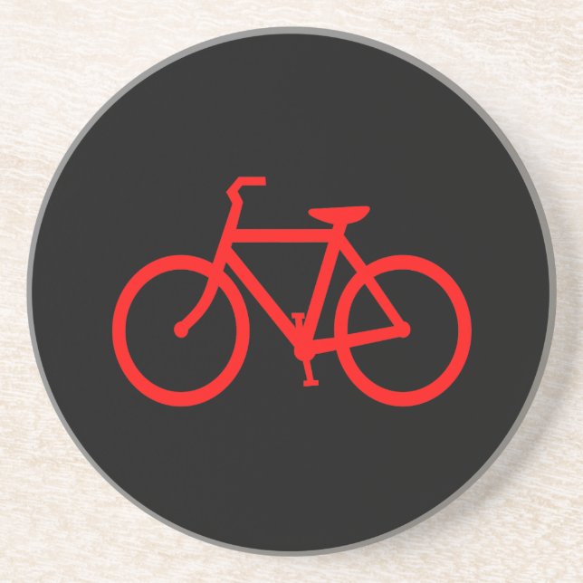 Röd cykel underlägg sandsten (Framsidan)