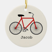Röd cykelpersonligprydnad