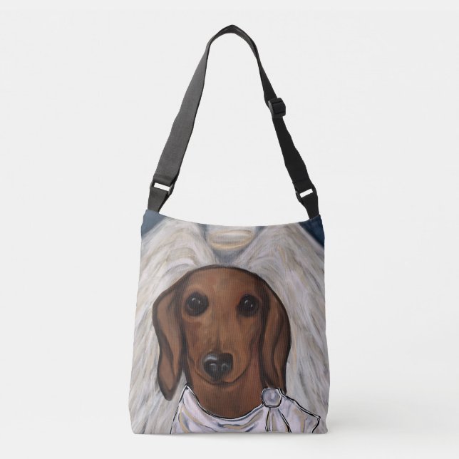 Röd Dachshund Axelväska (Framsida)