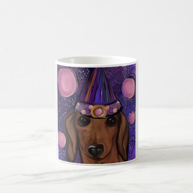 Röd Dachshund Kaffemugg (Center)