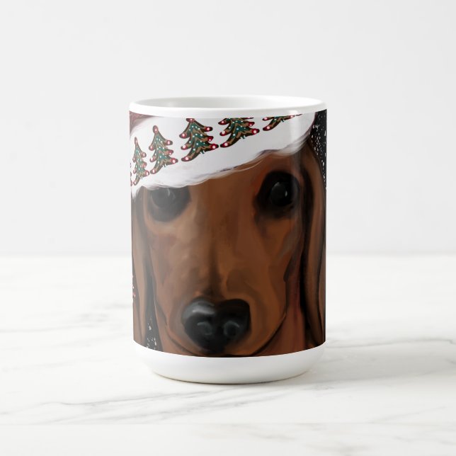 Röd Dachshund  Kaffemugg (Center)