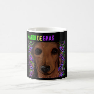 Röd Dachshund Kaffemugg
