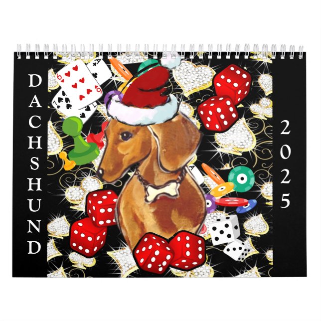 Röd Dachshund   Kalender (Omslag)