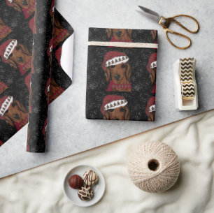 Röd Dachshund Presentpapper