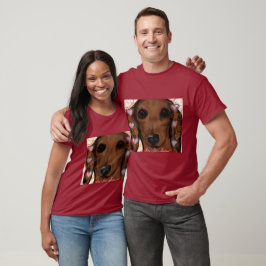 Röd Dachshund   T Shirt