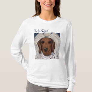 Röd Dachshund T Shirt