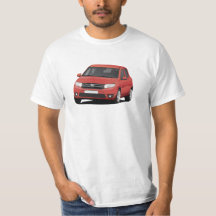 Röd Dacia Sandero illustration -
