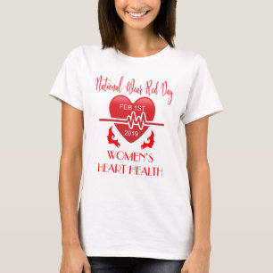 RÖD DAG FÖR MEDBORGAREBÄRA FÖR VÅRD- KVINNA H T SHIRT