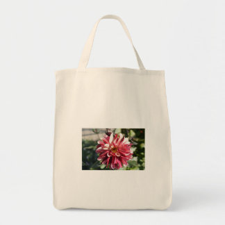 Röd Dahlia – Fin Konst Blomfotografering Tygkasse