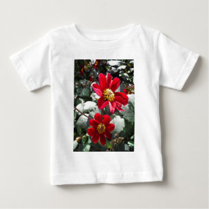 röd daisy/daisy blommor t-shirt