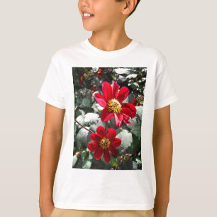 röd daisy/daisy blommor tee