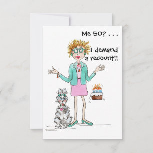 Röd dam blir 50 och protester tack vare