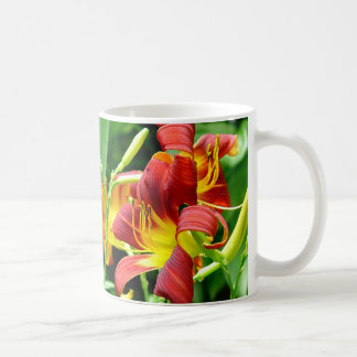 Röd Dayliliesmugg Kaffemugg