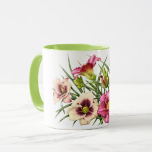 Röd Daylilybukett Mugg