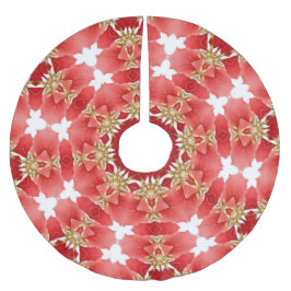 Röd dekorativ jul Helgdag Träd Skirt Julgransmatta Borstad Polyester