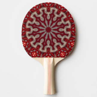 Röd dekorativ pingisracket
