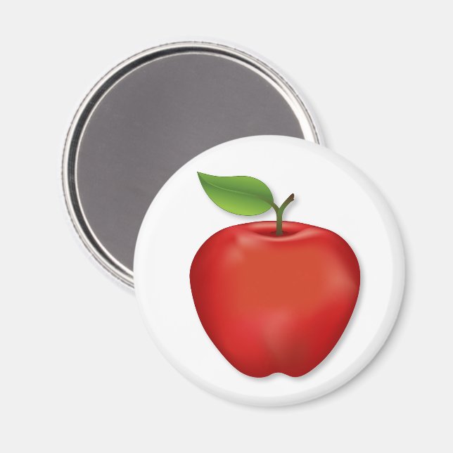Röd Delicious Äpple  Magnet (Front/Back)