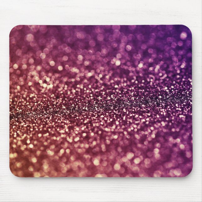 Röd design för glitter för rosa- och musmatta (Framsidan)