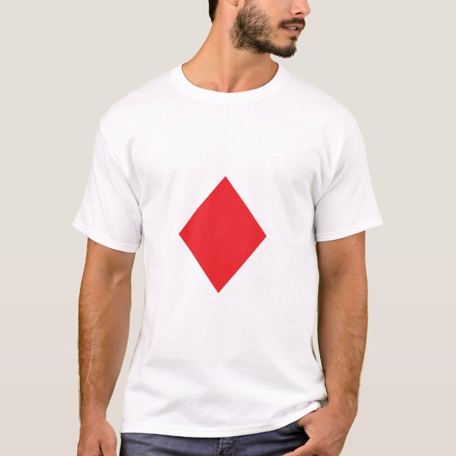 Röd diamant t shirt (Framsida)
