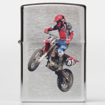 Röd dirt bike