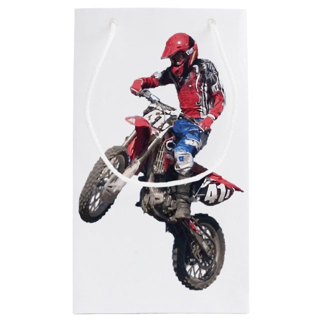 Röd dirt bike (Baksidan)