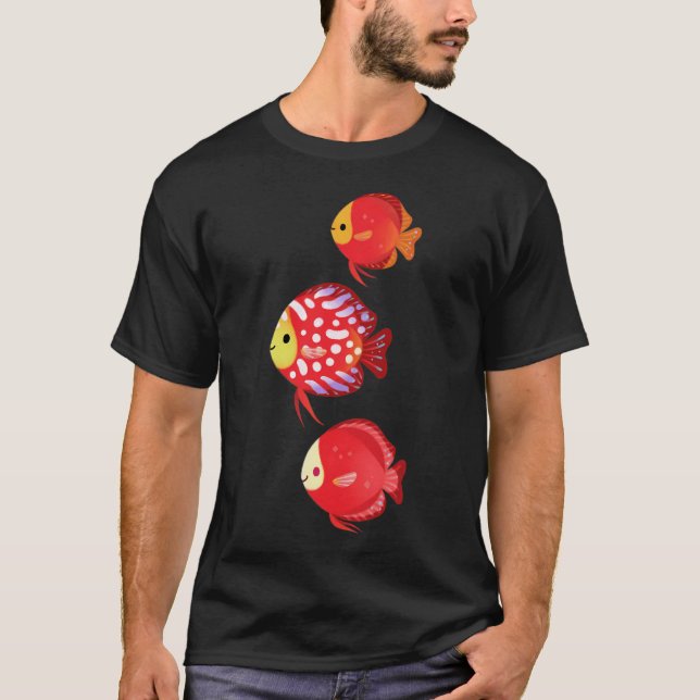Röd discus t shirt (Framsida)