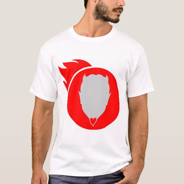 Röd djävulen tee shirt (Framsida)