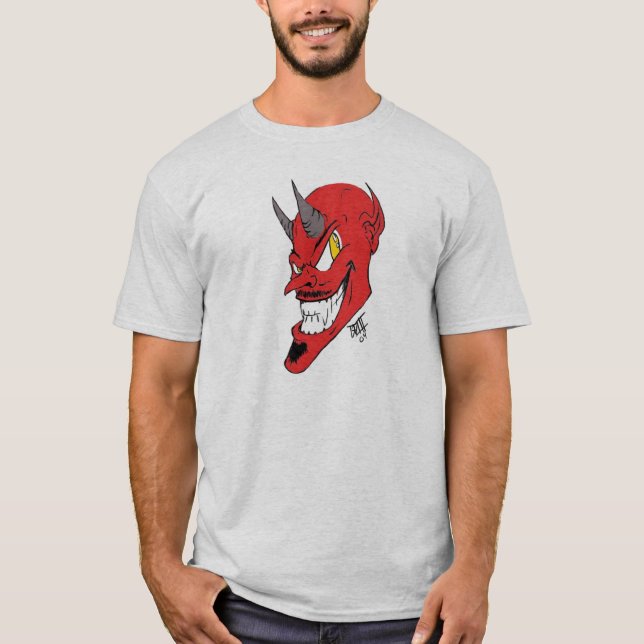 Röd djävulen tee shirt (Framsida)