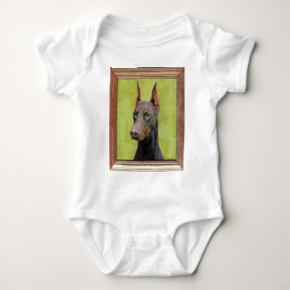 Röd DobermanPinschermålning Tee Shirt