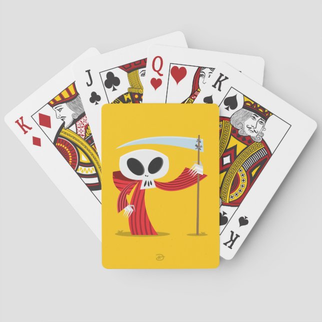 Röd död - leka kort casinokort (Baksidan)