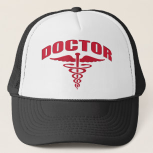 Röd doktorCaduceus Truckerkeps